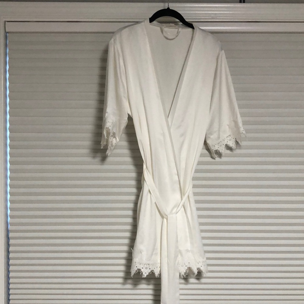 White wedding robe